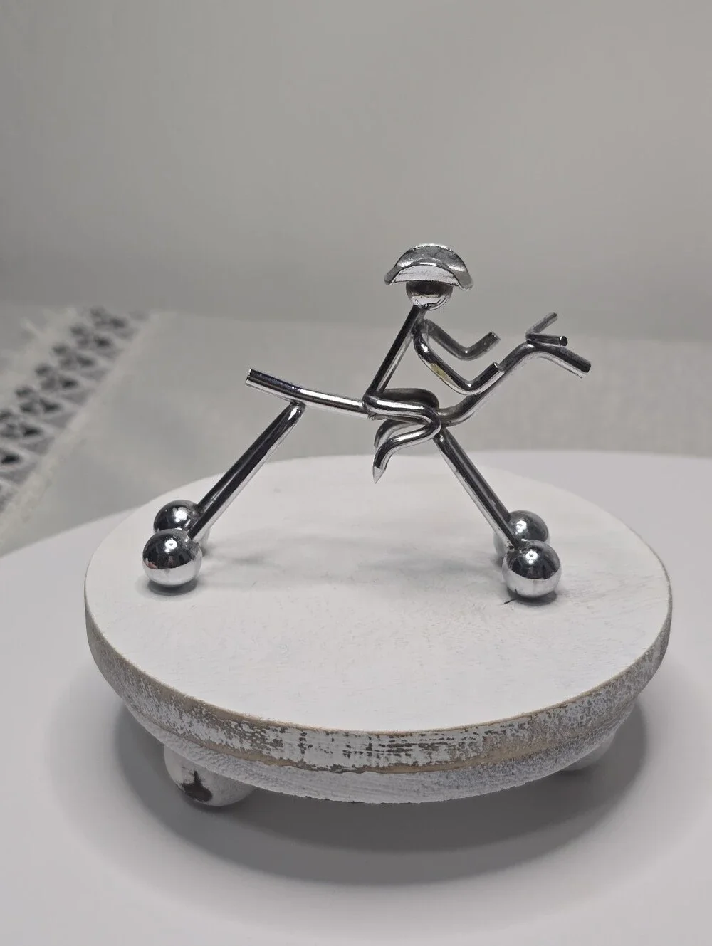 Cowboy Riding Horse Metal Desktop Decor [ Read Details ]